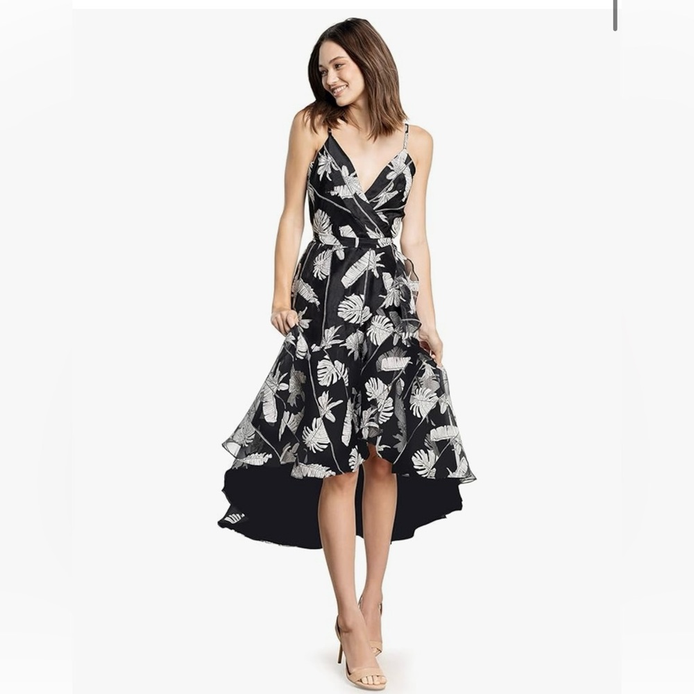 Small Dress The Population Fit and Flare Dress